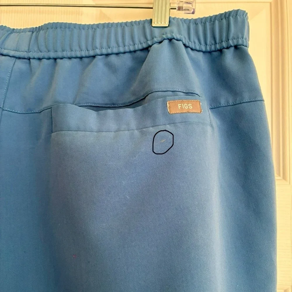 FIGS Tansen Jogger Scrub Pants Men’s Size XXL Blue Medical Workwear Nurse Scrubs